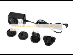 দক্ষতা পাওয়ার অ্যাডাপ্টার 12V 2A US EU UK AU প্লাগ 85% দক্ষতা